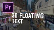 3d Floating Text #adobepremiere #tutorial #adobe #videoediting