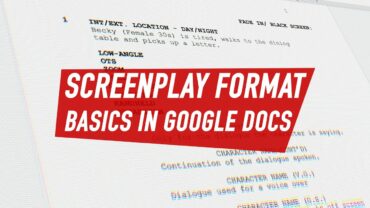Screenplay format basics in Google Docs